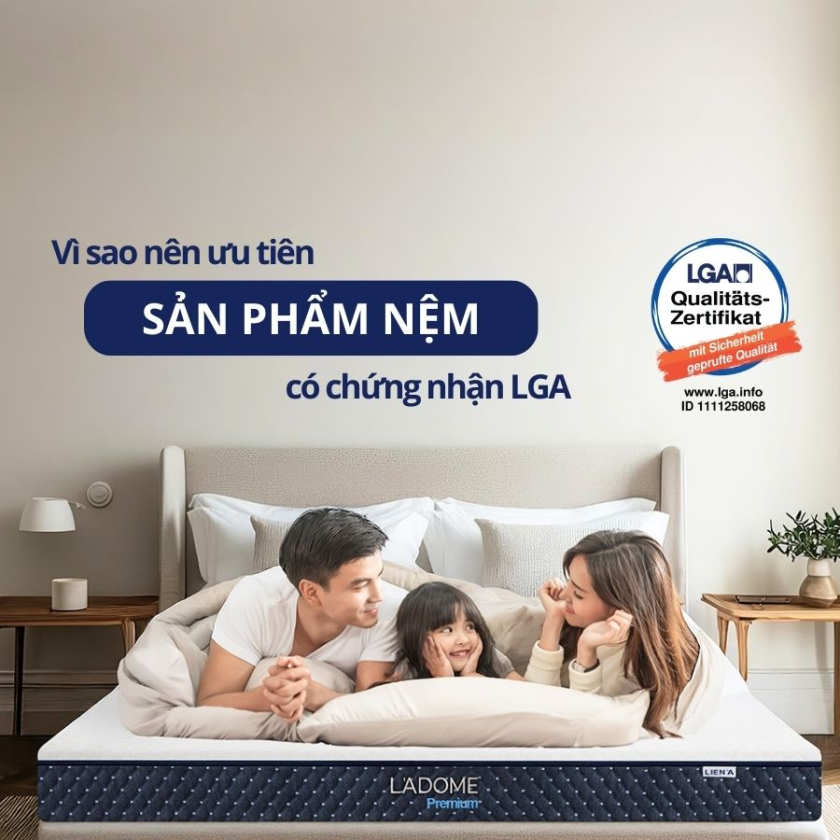 chọn nệm có chứng nhận lga