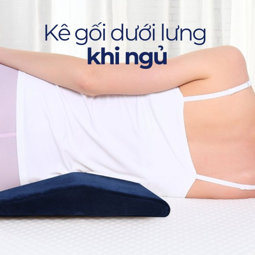 có nên kê gối dưới lưng khi ngủ