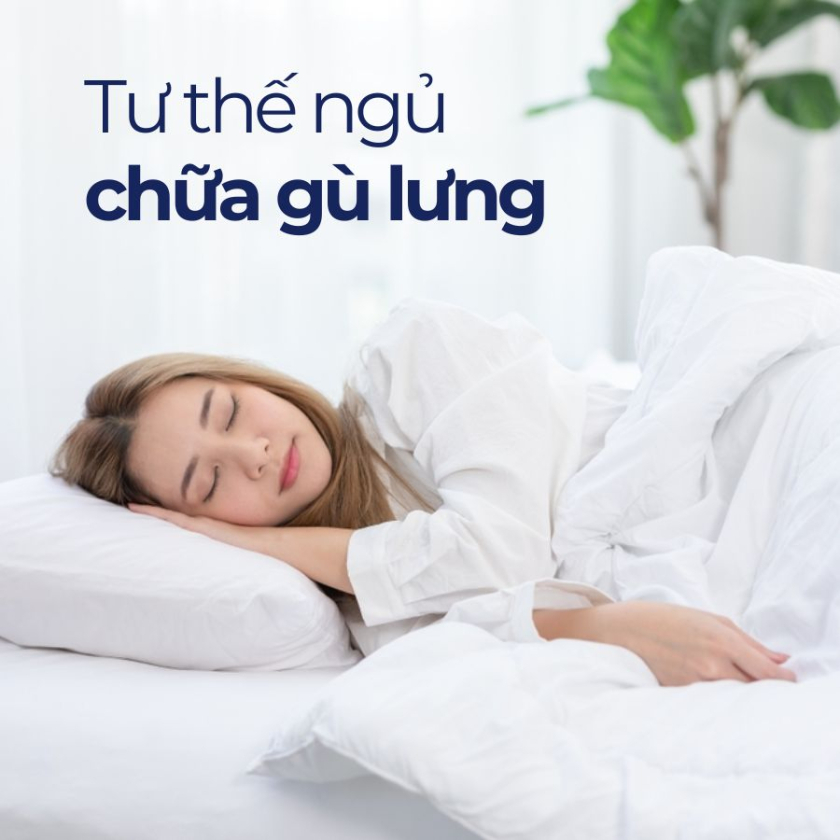 chữa gù lưng khi ngủ